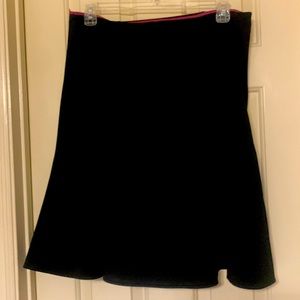 A-line style black skirt